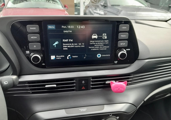 Hyundai i20 cena 74900 przebieg: 9700, rok produkcji 2023 z Drzewica małe 172